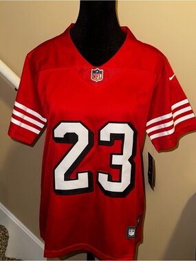 NWT Nike San Francisco 49ers Christian McCaffrey #23 Youth L (14/16) Jersey